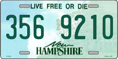 NH license plate 3569210