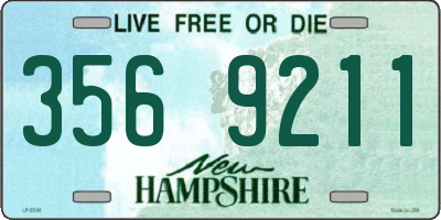 NH license plate 3569211