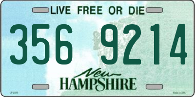 NH license plate 3569214
