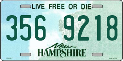 NH license plate 3569218