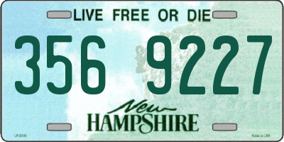 NH license plate 3569227