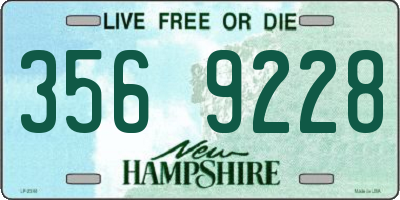 NH license plate 3569228