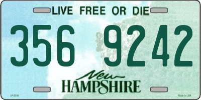 NH license plate 3569242
