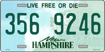 NH license plate 3569246