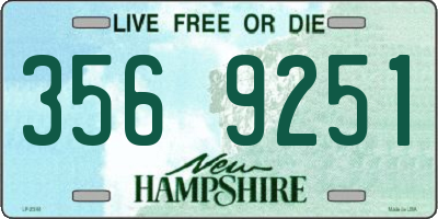 NH license plate 3569251