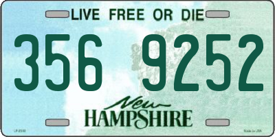 NH license plate 3569252