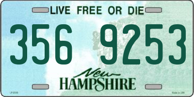 NH license plate 3569253