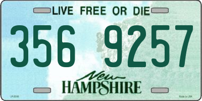 NH license plate 3569257
