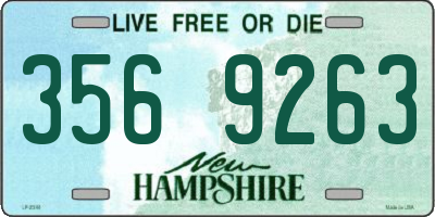 NH license plate 3569263