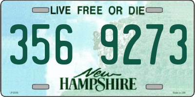 NH license plate 3569273