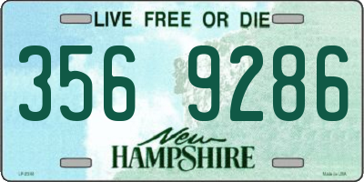NH license plate 3569286