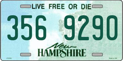NH license plate 3569290