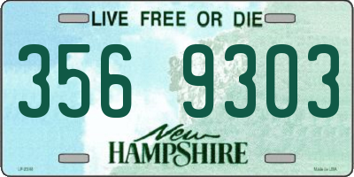 NH license plate 3569303