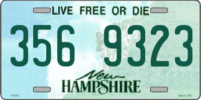 NH license plate 3569323
