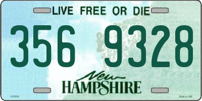 NH license plate 3569328