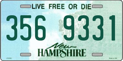 NH license plate 3569331