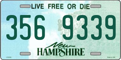 NH license plate 3569339