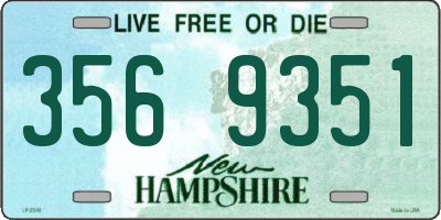 NH license plate 3569351