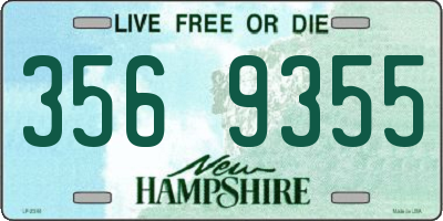 NH license plate 3569355