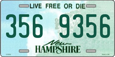 NH license plate 3569356