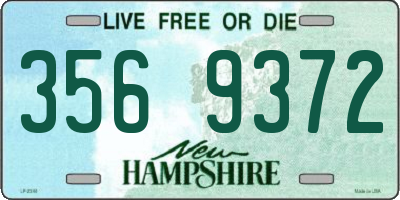 NH license plate 3569372