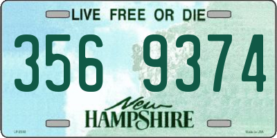 NH license plate 3569374
