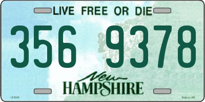 NH license plate 3569378