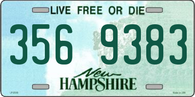 NH license plate 3569383