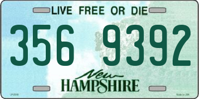 NH license plate 3569392