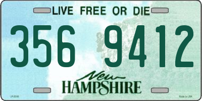 NH license plate 3569412