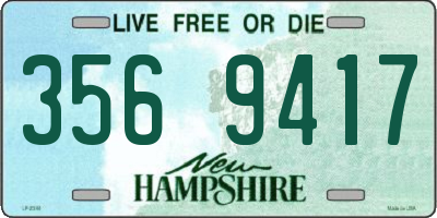 NH license plate 3569417