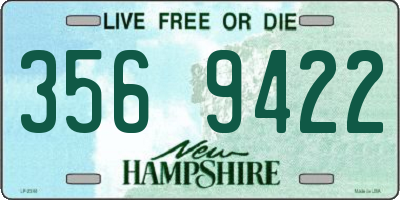 NH license plate 3569422