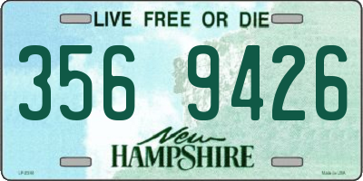 NH license plate 3569426
