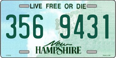 NH license plate 3569431