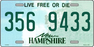 NH license plate 3569433