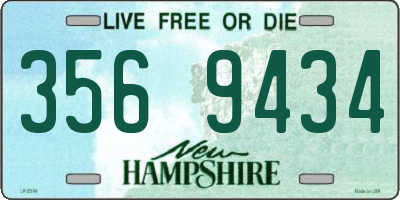 NH license plate 3569434