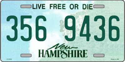 NH license plate 3569436