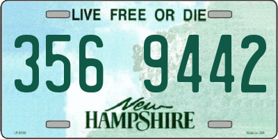 NH license plate 3569442