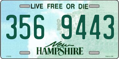 NH license plate 3569443