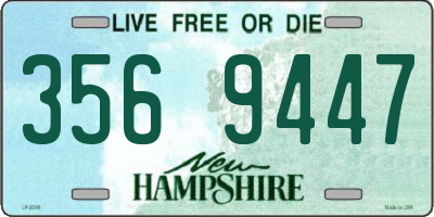 NH license plate 3569447