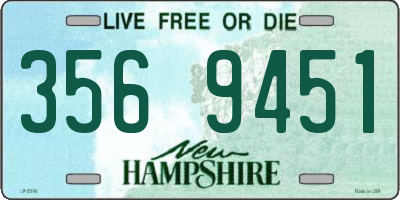 NH license plate 3569451