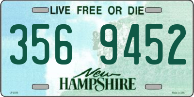 NH license plate 3569452