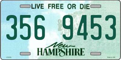 NH license plate 3569453