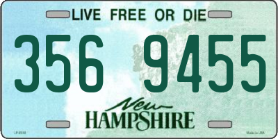 NH license plate 3569455