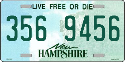 NH license plate 3569456