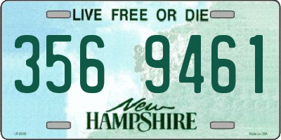 NH license plate 3569461
