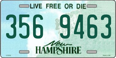 NH license plate 3569463