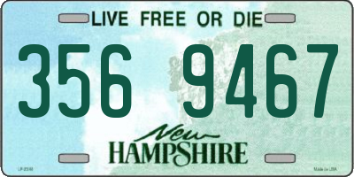 NH license plate 3569467