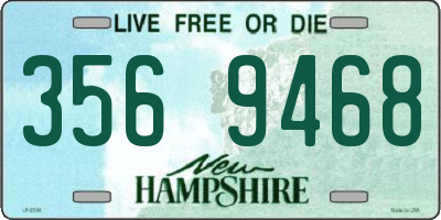 NH license plate 3569468