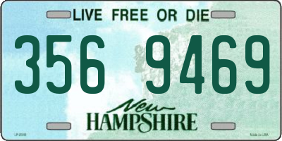 NH license plate 3569469